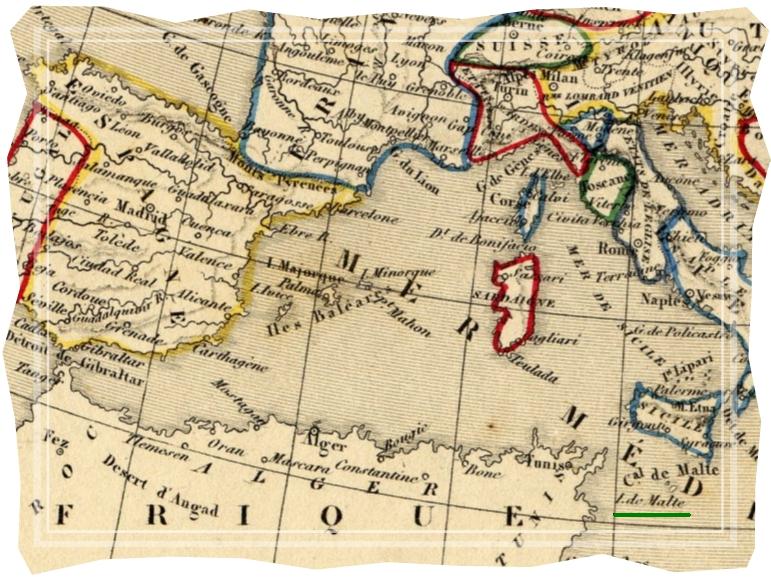 Map of Southern Europe