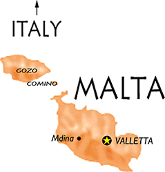 Map Malta